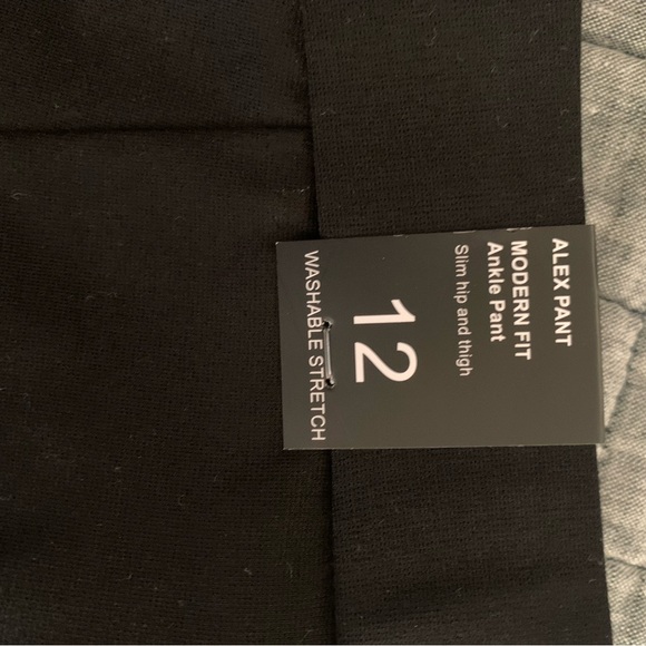 NWT Amanda & Chelsea black modern fit ankle length pant - Picture 2 of 5